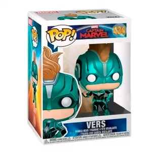 FUNKO POP! Marvel: Capitana Marvel Vers with Helmet #434 Exclusive