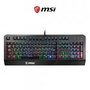 TECLADO GAMING MSI VIGOR GK20 RAINBOW - MULTIMEDIA - BLACK - USB - RGB