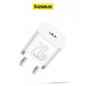 Adaptador 20W Baseus Carga Rapida Apple iPhone 12, 13, Pro, Pro Max