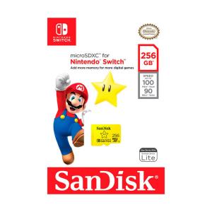 MEMORIA MICRO SD SANDISK SDXC 256 GB NINTENDO SWITCH