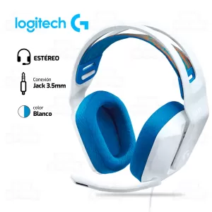 AUDIFONO LOGITECH G335 | 3.5MM | ESTEREO | BLANCO