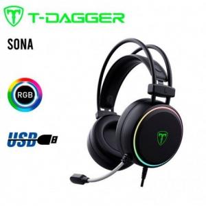 AUDIFONO T-DAGGER SONA T-RGH304 | USB | 7.1 | RGB | NEGRO