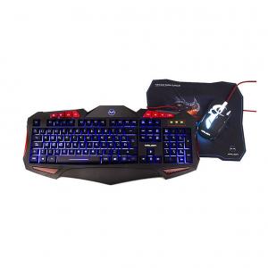 KIT 3 EN 1 HALION TITAN HA-845C  TECLADO + MOUSE + PAD M