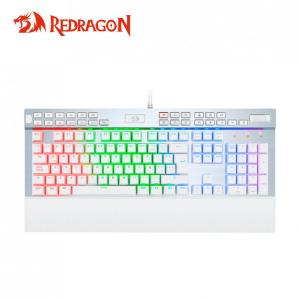 TECLADO REDRAGON YAMA WHITE K550 | MECANICO | SW-PURPLE | RGB | BLANCO