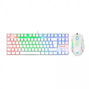 COMBO REDRAGON KUMARA+GRIFFIN K552RGB-BA | TECLADO+MOUSE | BLANCO