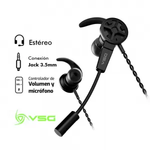 AUDIFONO VSG ERIS IN EAR 3.5MM ESTEREO