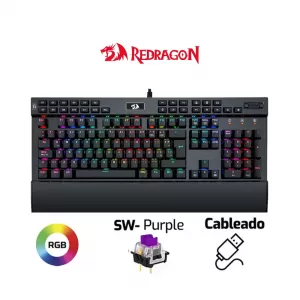 TECLADO REDRAGON YAMA K550 RGB ESPAÑOL BLACK MECÁNICO