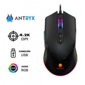 MOUSE GAMER USB ANTRYX CHROME STORM M750