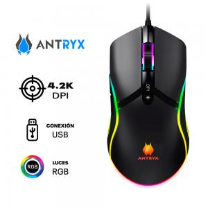 MOUSE GAMER ANTRYX CHROME STORM M670 RGB