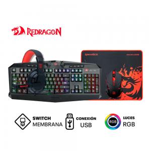 KIT 4 EN 1 REDRAGON S101-BA-2-SP | TECLADO + MOUSE + AUDIFONO + PAD M