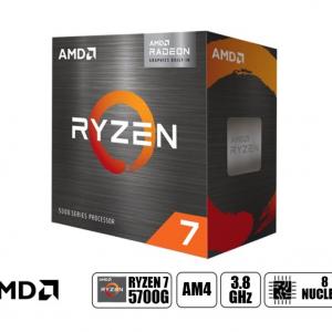 PROCESADOR AMD RYZEN 7 5700G 3.8GHZ, 16MB, 8 NUCLEOS, RADEON GRAPHICS, AM4 