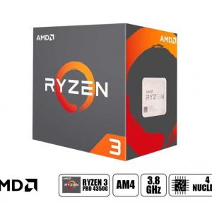 PROCESADOR AMD RYZEN 3 PRO 4350G AM4, 3.8GHZ, 4MB, 4 NUCLEOS, RADEON GRAPHICS, OEM