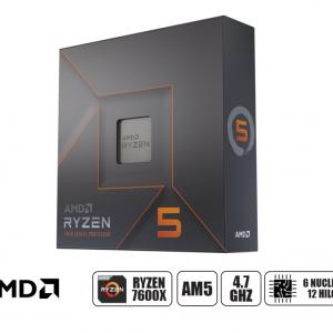 PROCESADOR AMD RYZEN 5 7600X 4.7GHZ, 32MB, 6 NUCLEOS, AM5 NO TIENE COOLER