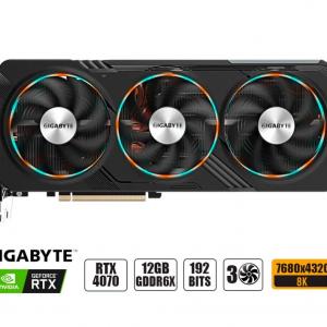 TARJETA DE VIDEO GIGABYTE RTX 4070 12GB GDDR6X GEFORCE NVIDIA 192 BITS, GAMING, GRAFICO PARA VIDEO JUEGOS, 3 FAN