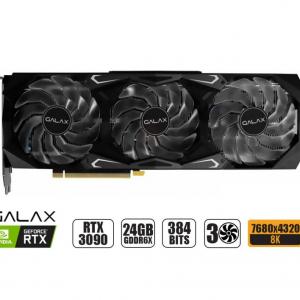 TARJETA DE VIDEO GALAX SG RTX 3090 OC 24GB GDDR6X GEFORCE NVIDIA 384 BITS, GRAFICO PARA VIDEOJUEGOS, 3 VENTILADORES