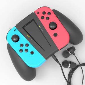 Grip cargador Joy-Cons con entrada de audifonos Top wolf